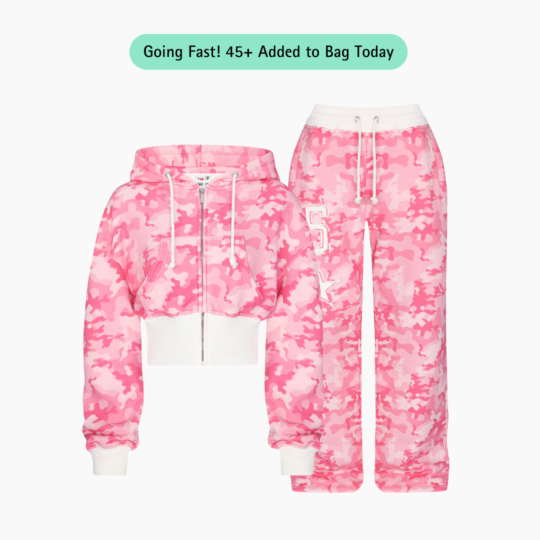 Cult Pink Camo Baggy Set